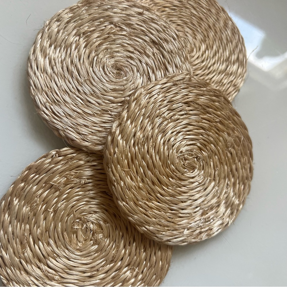 Set of 4 Rattan Coasters